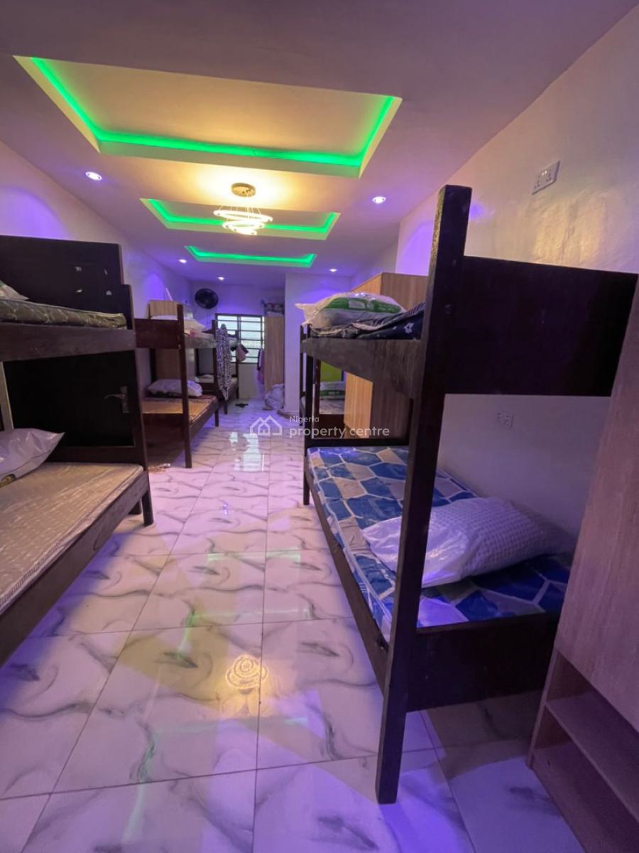 Furnished 1 Bedroom Shared Apartment 10 Man Room for Female, 35 Akinsoji Street, Fadeyi, Shomolu, Lagos, Mini Flat (room and Parlour) for Rent