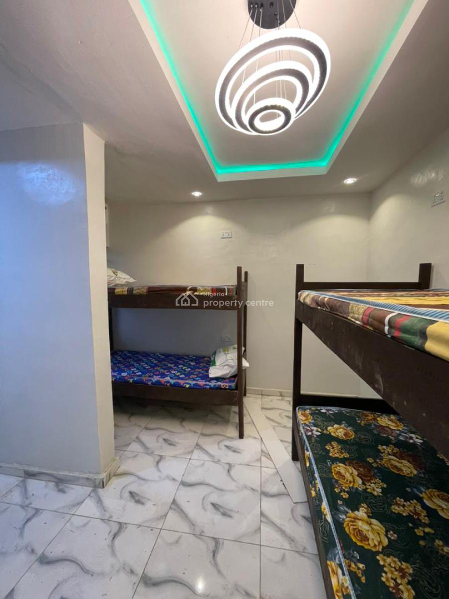 Furnished 1 Bedroom Shared Apartment 4 Man Room for Female Hostel, 35 Akinsoji Street, Fadeyi, Shomolu, Lagos, Mini Flat (room and Parlour) for Rent