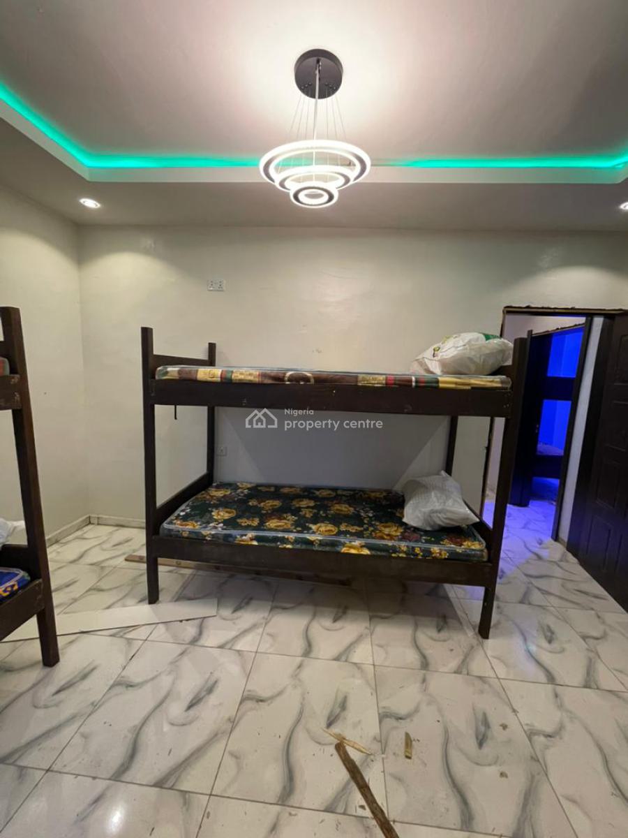 Furnished 1 Bedroom Shared Apartment 4 Man Room for Female Hostel, 35 Akinsoji Street, Fadeyi, Shomolu, Lagos, Mini Flat (room and Parlour) for Rent