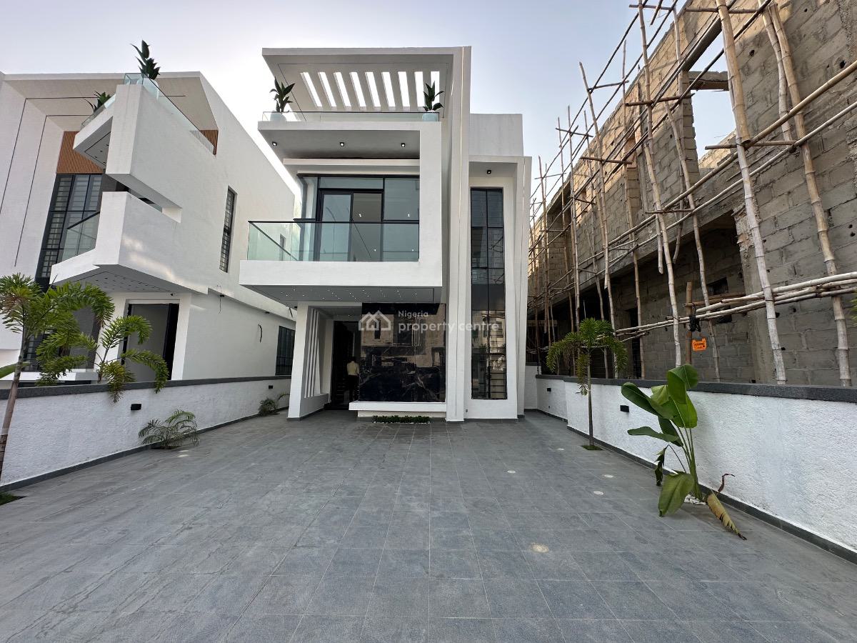 Exquisite Five (5) Bedrooms Detached Duplex with Swimming Pool & Bq, Chevron Tollgate, Lekki, Lagos, Detached Duplex for Sale