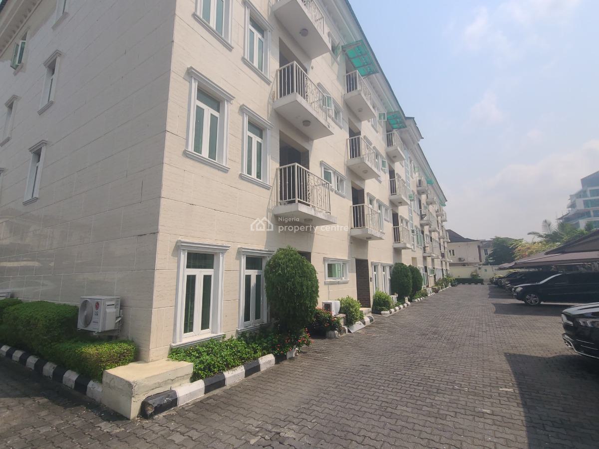 Luxuriously Finished 4bedroom Terrace House with Boys Quarter, Off Banana Island, Ikoyi, Lagos, Terraced Duplex for Rent