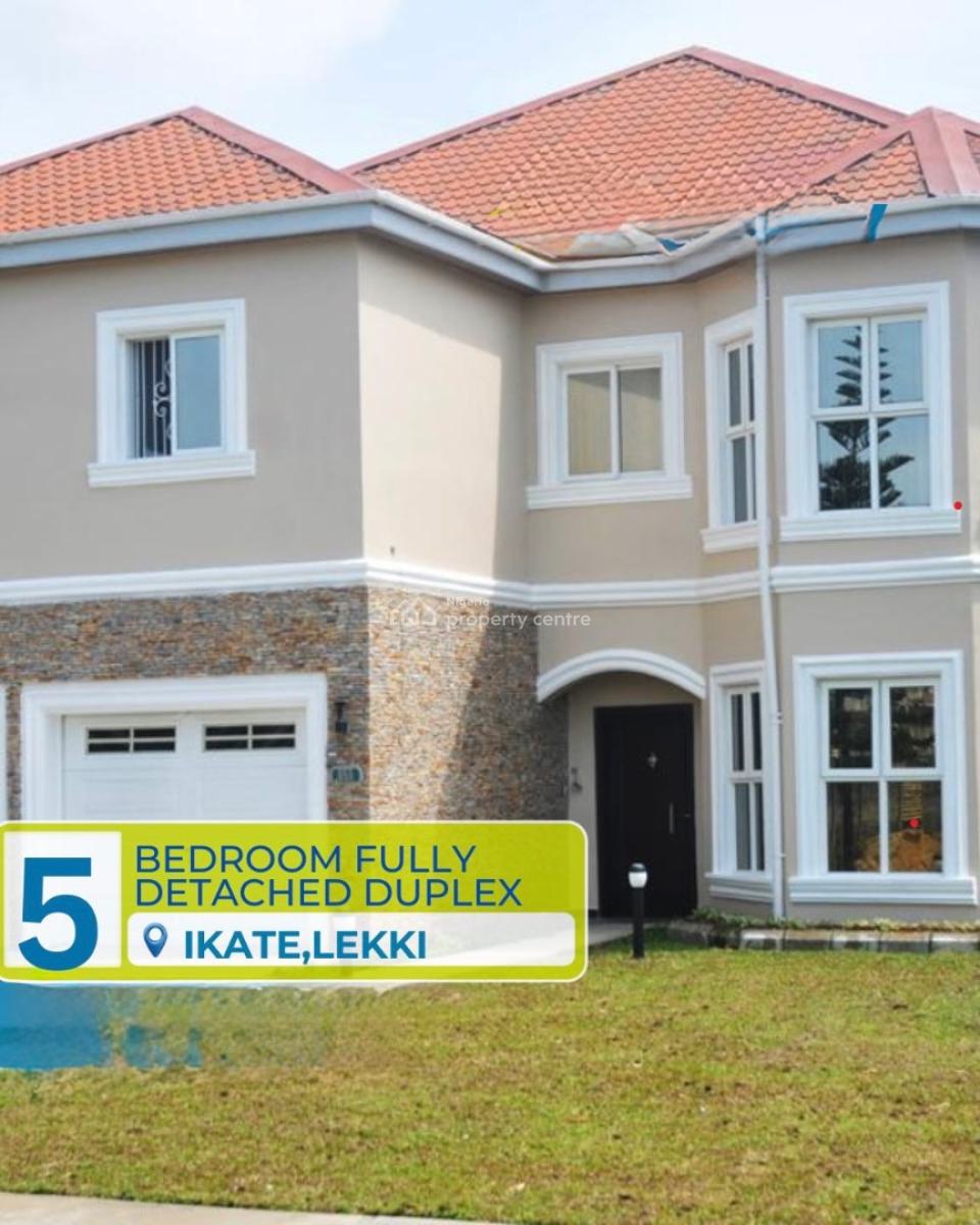 5 Bedroom Detached Duplex with 2 Bqs and a Garage, Nicon Town, Ikate, Lekki, Lagos, Detached Duplex for Rent