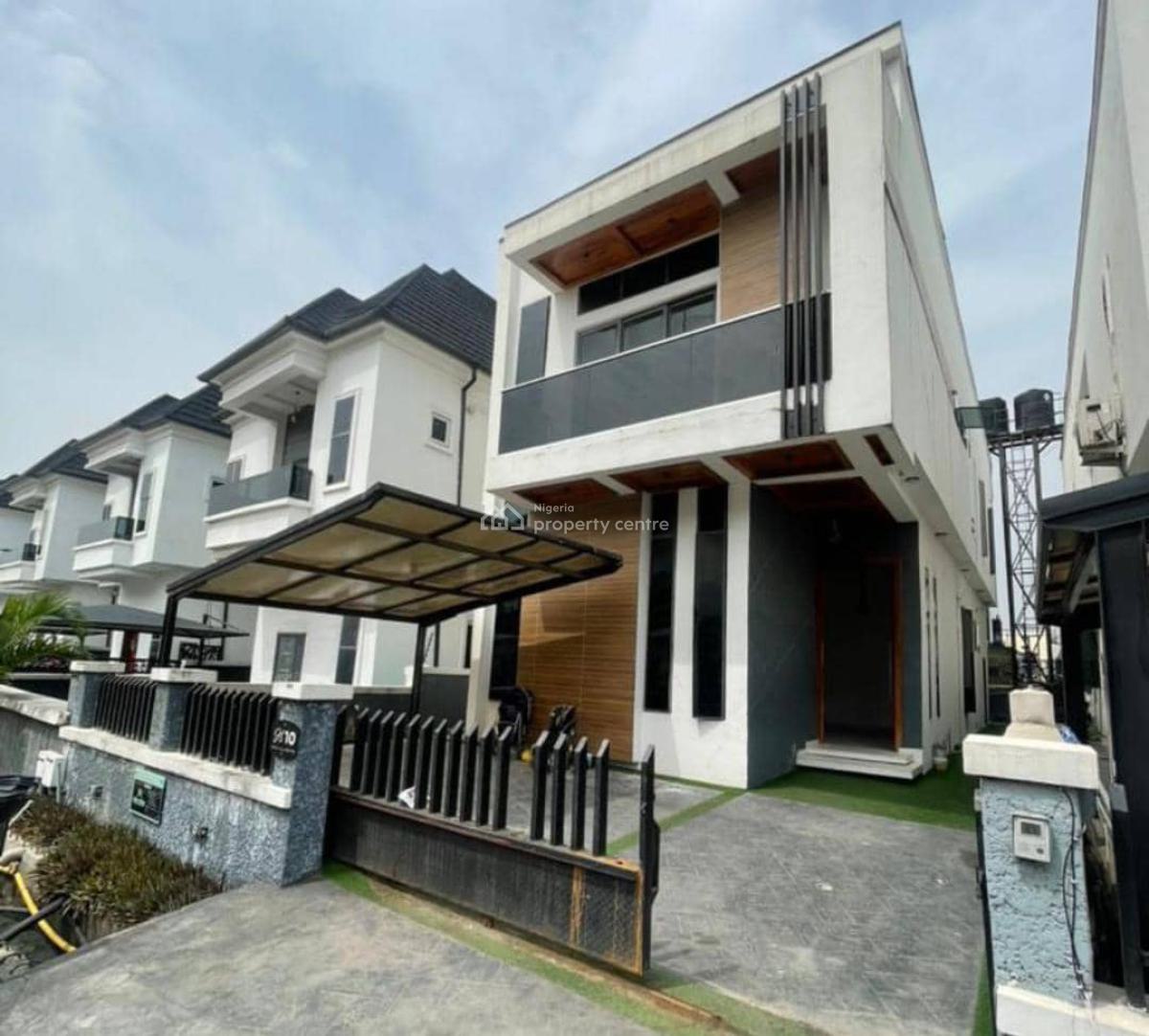 Four Bedrooms Detached Duplex, Chevron, Lekki, Lagos, Detached Duplex for Rent