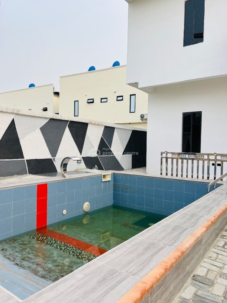 4 Bedroom Terrace Duplex with a Swimming Pool, Sangotedo, Ajah, Lagos, Terraced Duplex for Sale