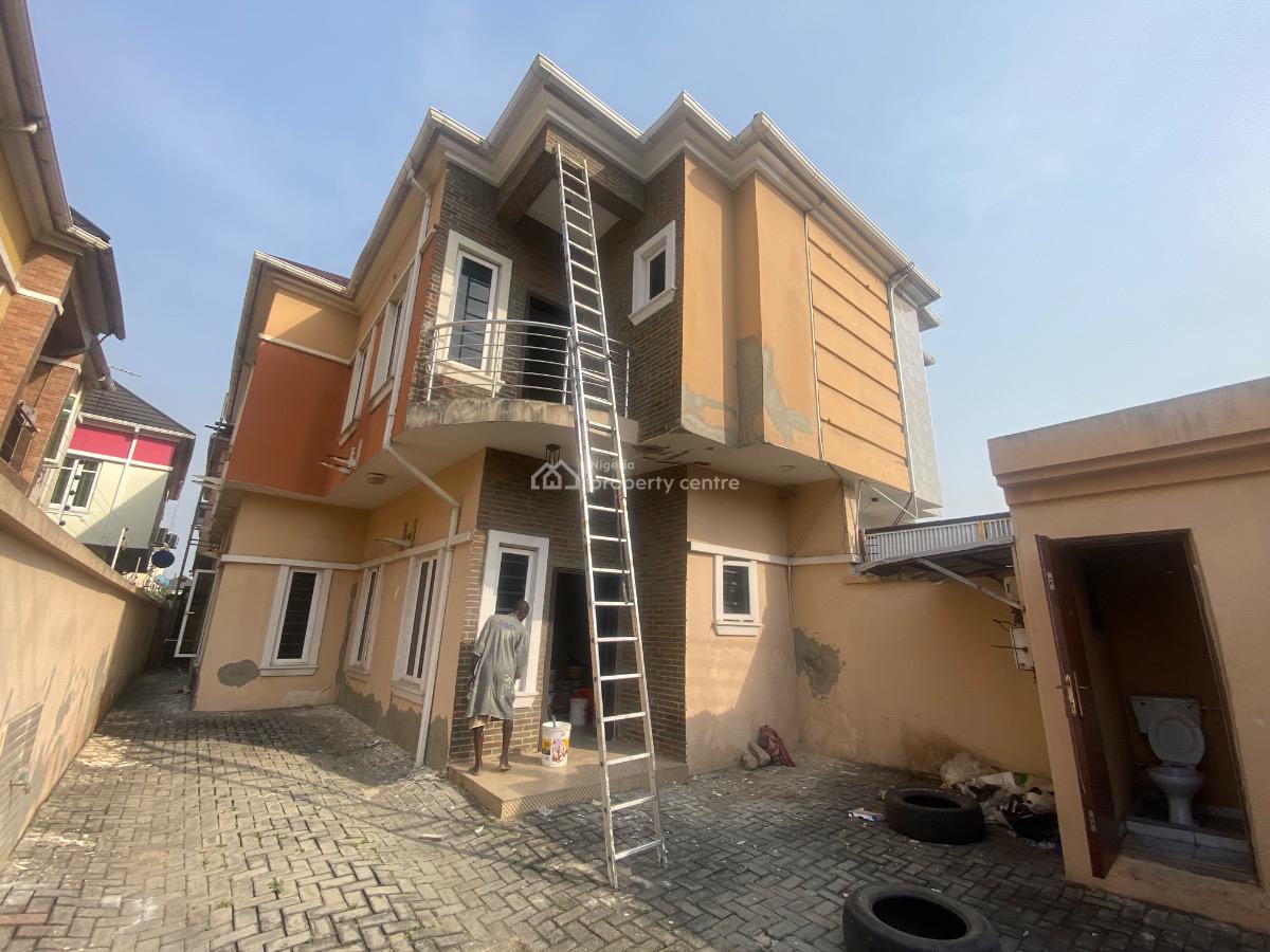 4 Bedroom Semi-detached House with Bq and Gate House in a Gated Estate, Ologolo, Lekki, Lagos, Semi-detached Duplex for Rent