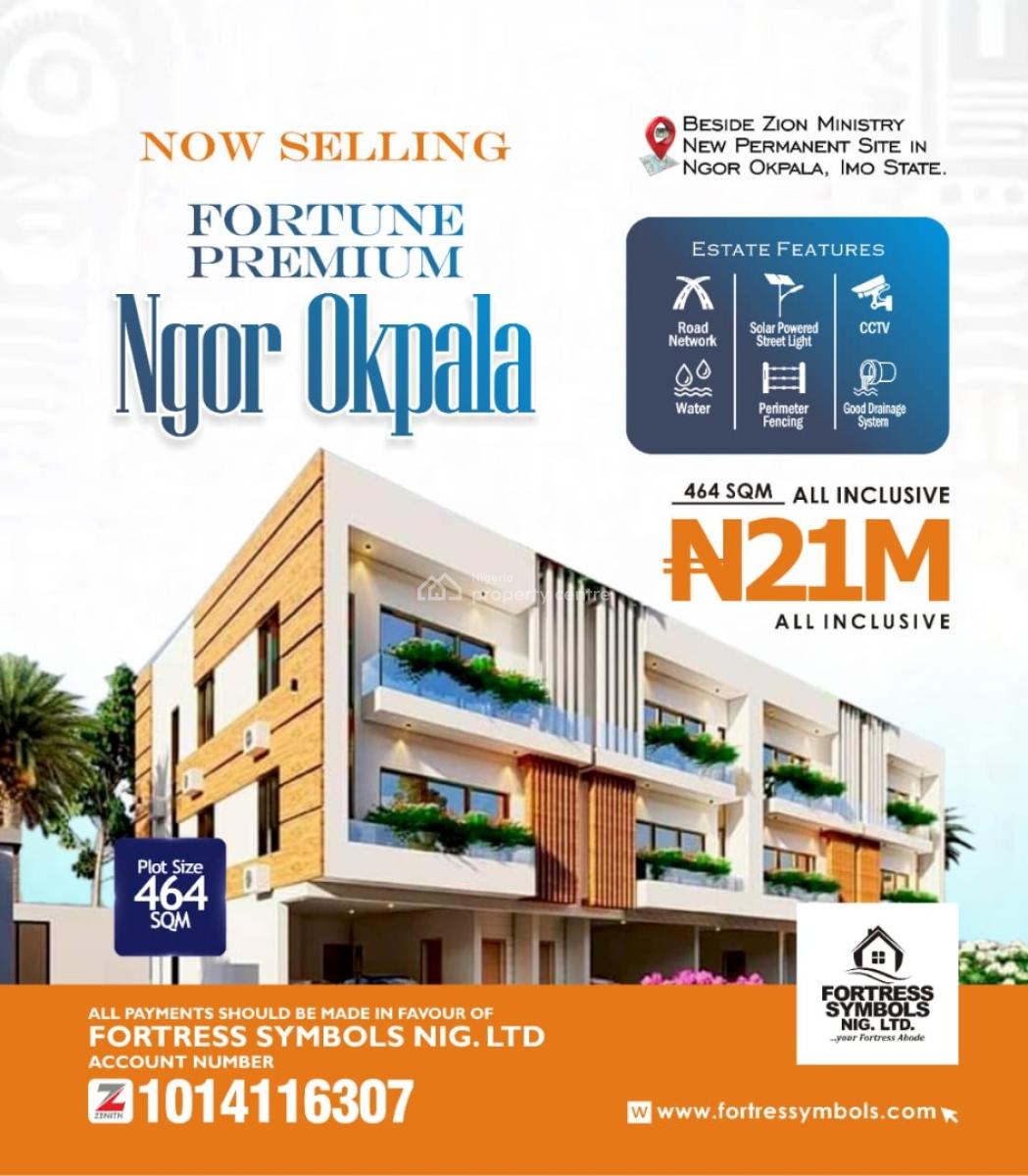 Land with Registered Survey Selling Fast, Fortune Gardens Estate Premium, Opposite Zion Ministry (ebuka Obi),, Ngor Okpala, Imo, Residential Land for Sale