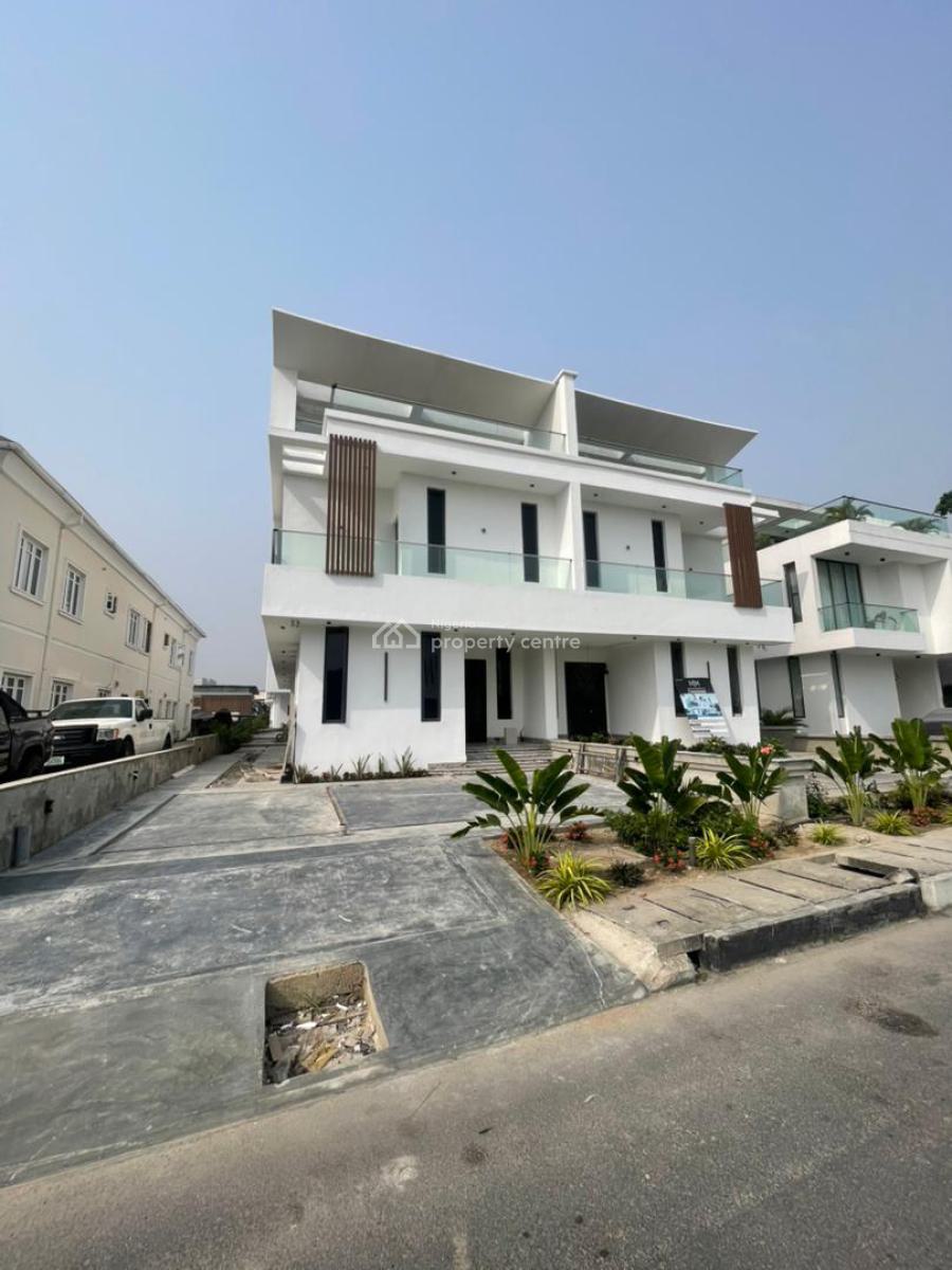 Luxury 5 Bedroom Semi Detached Home W/ Bq, Pool, Cinema, Open Terrace, Ikate, Lekki, Lagos, Semi-detached Duplex for Sale