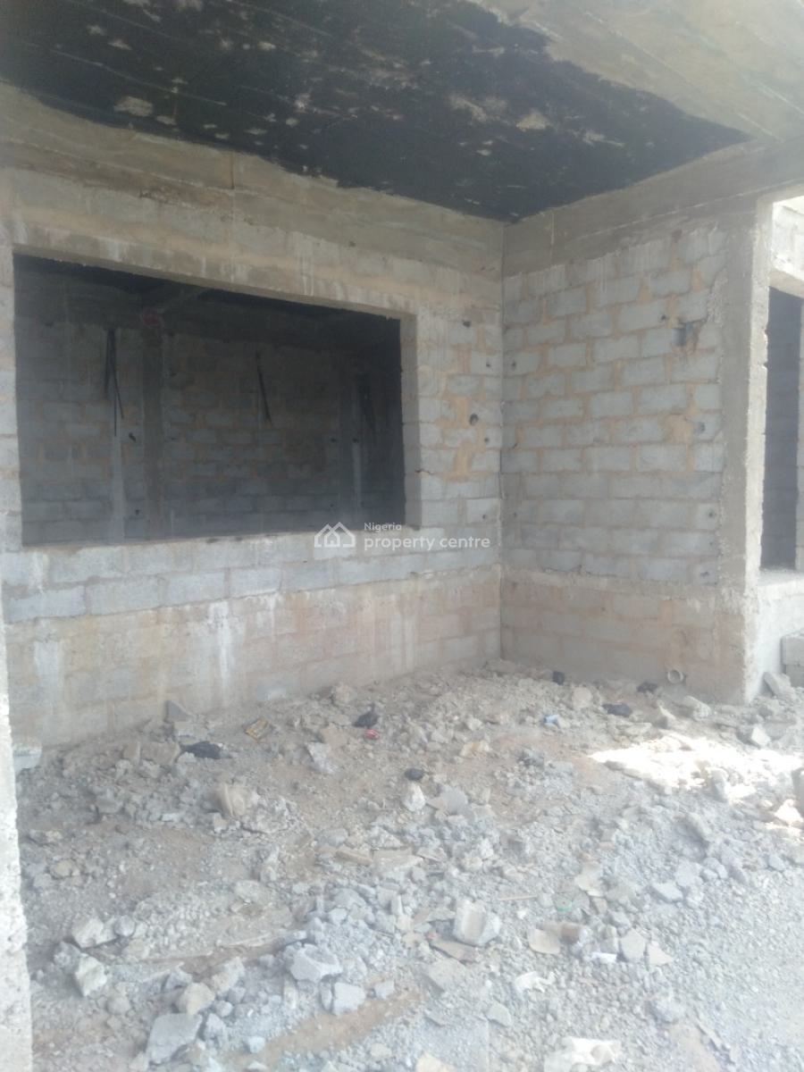 Luxury Semi-finished 4-bedroom Terrace Duplex with 1-room Bq, Behind Military Pension Board, Fo1 Layout, Kubwa, Abuja, Terraced Duplex for Sale