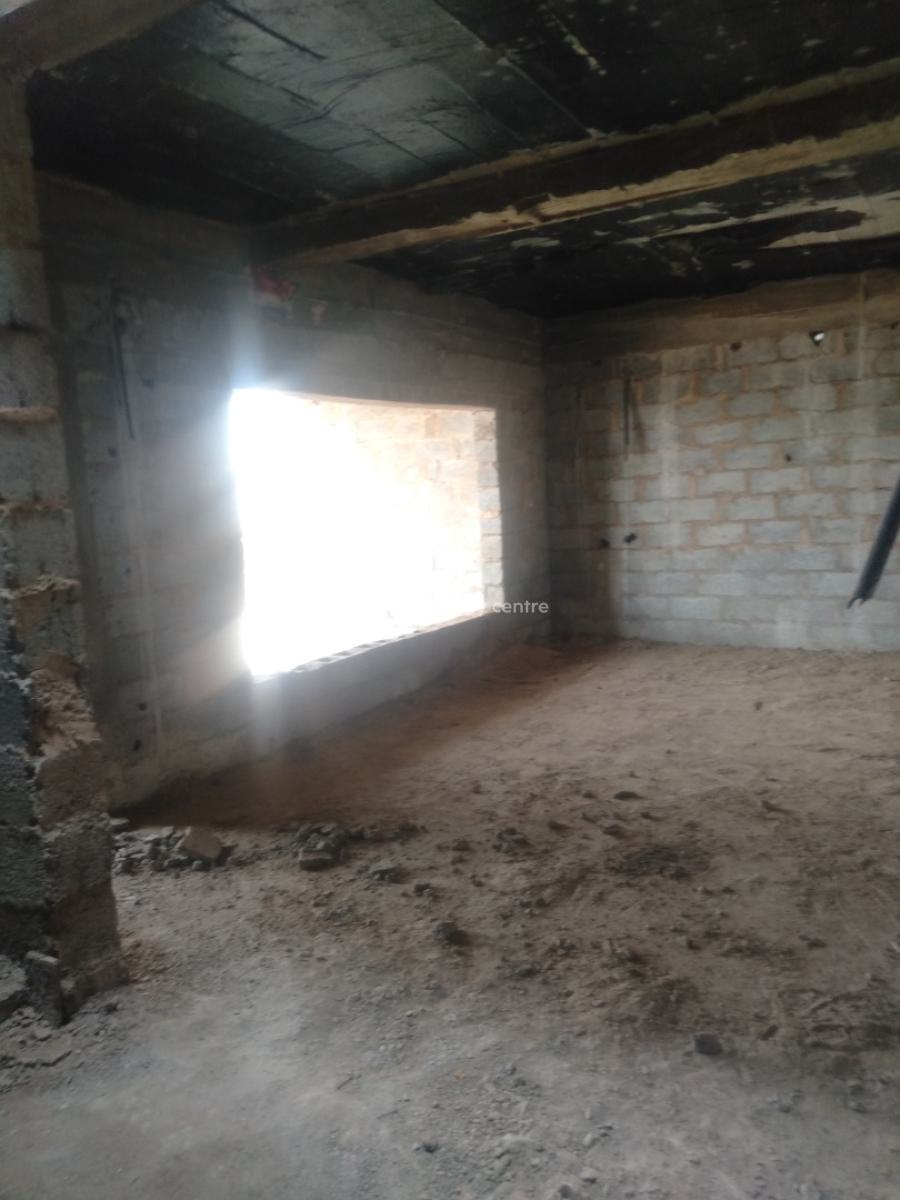 Luxury Semi-finished 4-bedroom Terrace Duplex with 1-room Bq, Behind Military Pension Board, Fo1 Layout, Kubwa, Abuja, Terraced Duplex for Sale