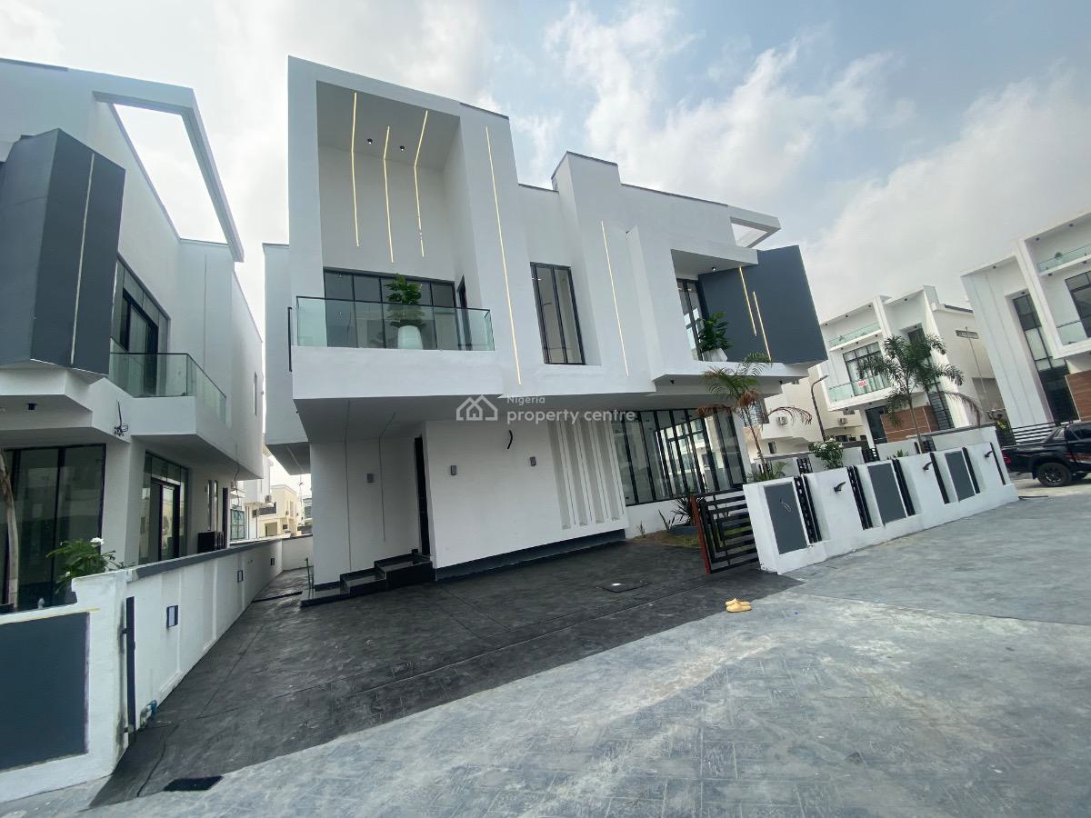 Luxury 5 Bedrooms Detached Duplex with Excellent Finishing, After 2nd Toll Gate, Chevron Alternate, Lekki, Lagos, Detached Duplex for Sale