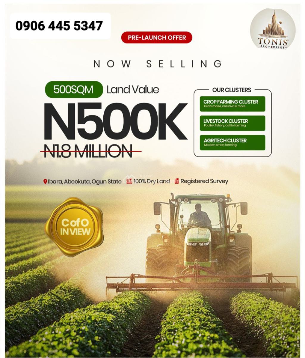 Plots and Acres of Farmland, Ibara Community, Abeokuta North, Ogun, Land for Sale