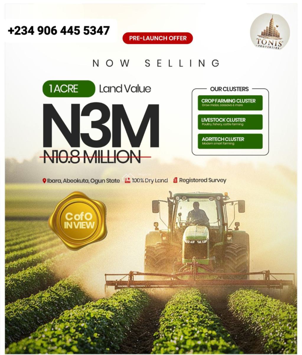 Plots and Acres of Farmland, Ibara Community, Abeokuta North, Ogun, Land for Sale