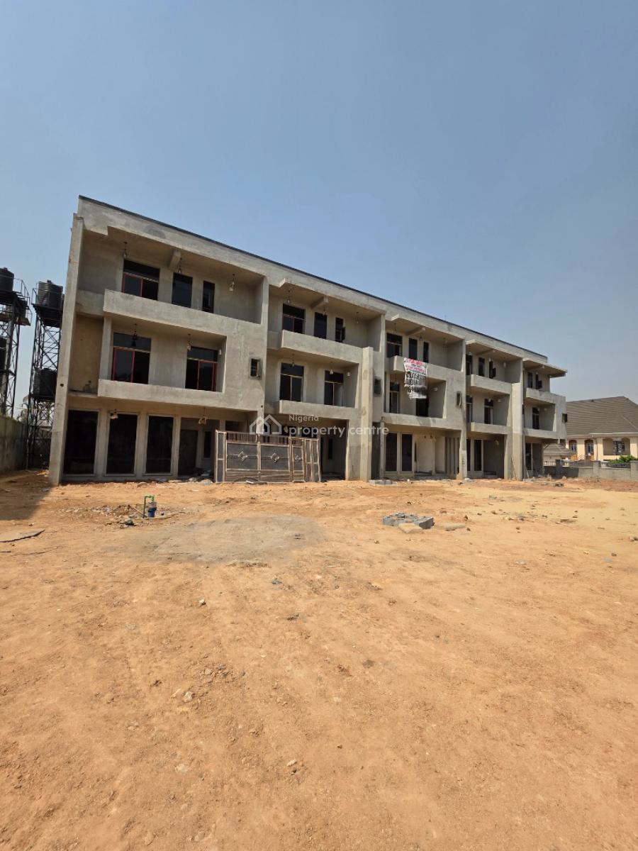 Massive 4 Bedroom Terrace Duplex with Bq, By Coza Church, Guzape District, Abuja, Terraced Duplex for Sale