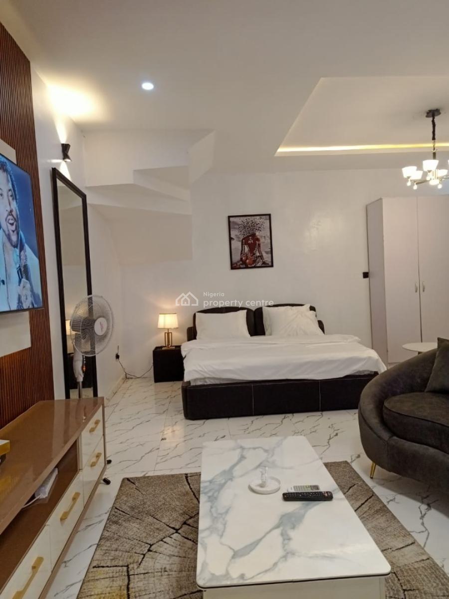 Spacious Furnished Studio Apartment, Chevy View Estate, Chevron Drive, Lekki, Lagos, Self Contain (single Rooms) for Rent