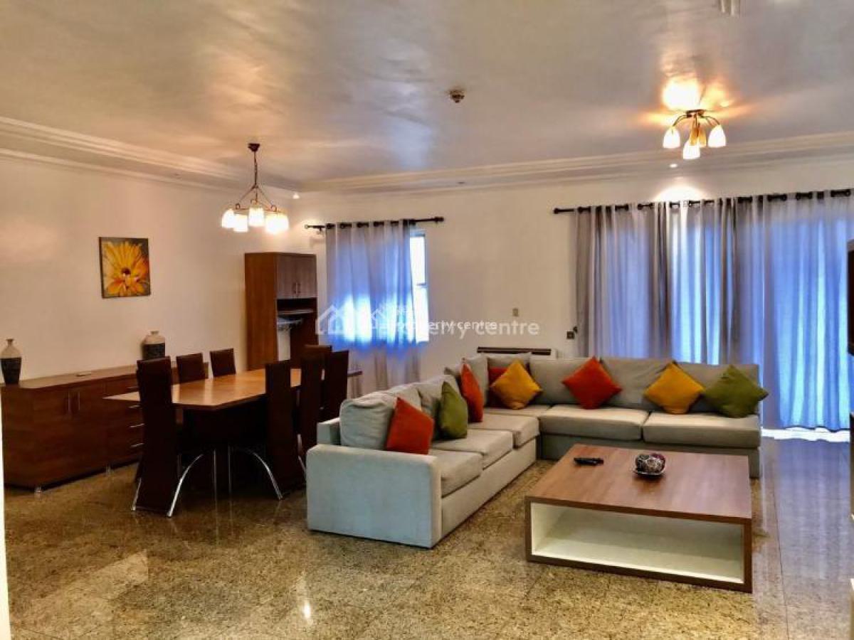 Fully Furnished 3 Bedroom Apartment with Bq  24hrs Light, Pool & Gym, Off Mobolaji John Avenue, Ikoyi, Lagos, Flat / Apartment for Rent