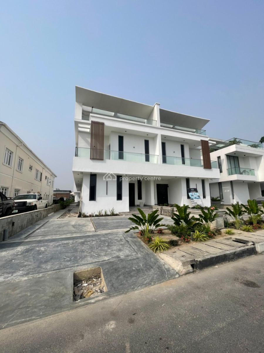 Exotic 5 Bedroom Semi Detached Duplex with Cinema & Pool, Cowrie Creek Estate, Ikate, Lekki, Lagos, Semi-detached Duplex for Sale