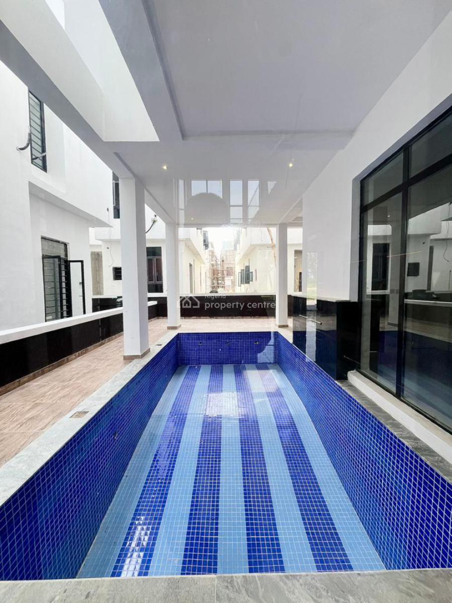 Contemporary 5 Bedroom Detached Duplex with Bq, & Swimming Pool ️, Ikota, Lekki, Lagos, Detached Duplex for Sale