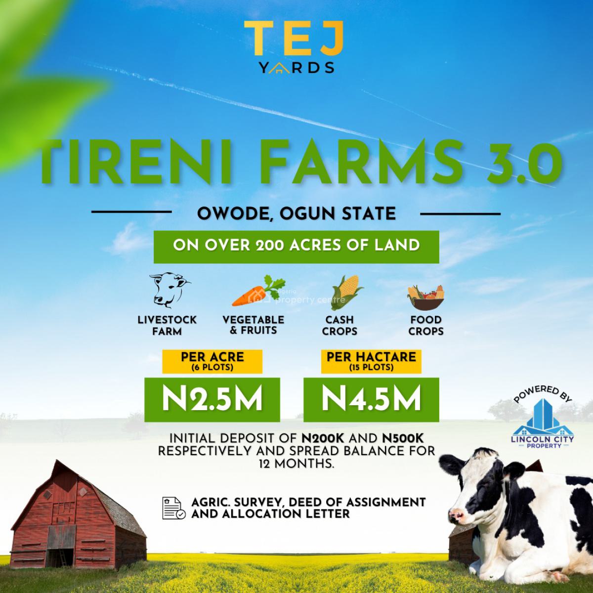 Affordable Farm Land Available, Off Mowe Ofada, Obafemi Owode, Ogun, Land for Sale