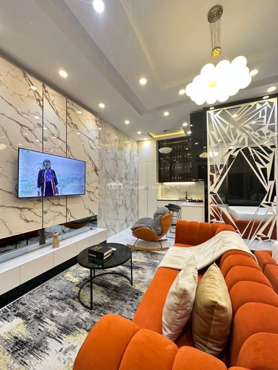 Beautifully Furnished One Bedroom Studio Apartment, Chevron, Lekki, Lagos, Flat / Apartment Short Let