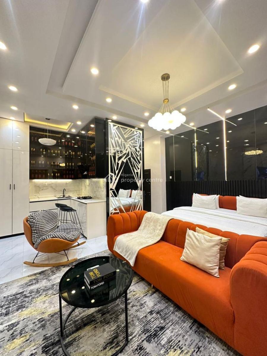 Beautifully Furnished One Bedroom Studio Apartment, Chevron, Lekki, Lagos, Flat / Apartment Short Let