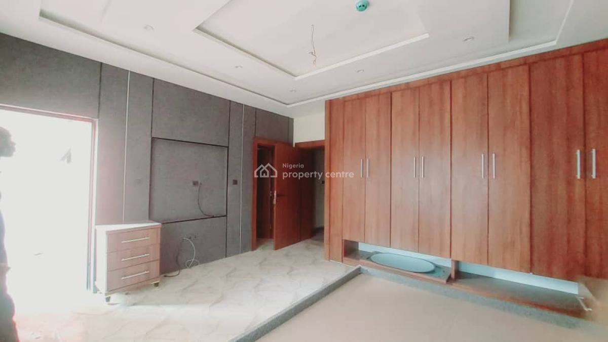 Newly Finished an Partially Furnished 4 Bedroom Terrace Duplex with Bq, Close to Roundabout, Life Camp, Abuja, Terraced Duplex for Rent