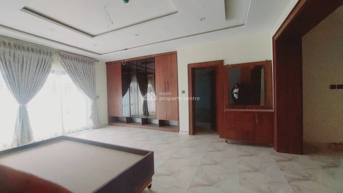 Newly Finished an Partially Furnished 4 Bedroom Terrace Duplex with Bq, Close to Roundabout, Life Camp, Abuja, Terraced Duplex for Rent