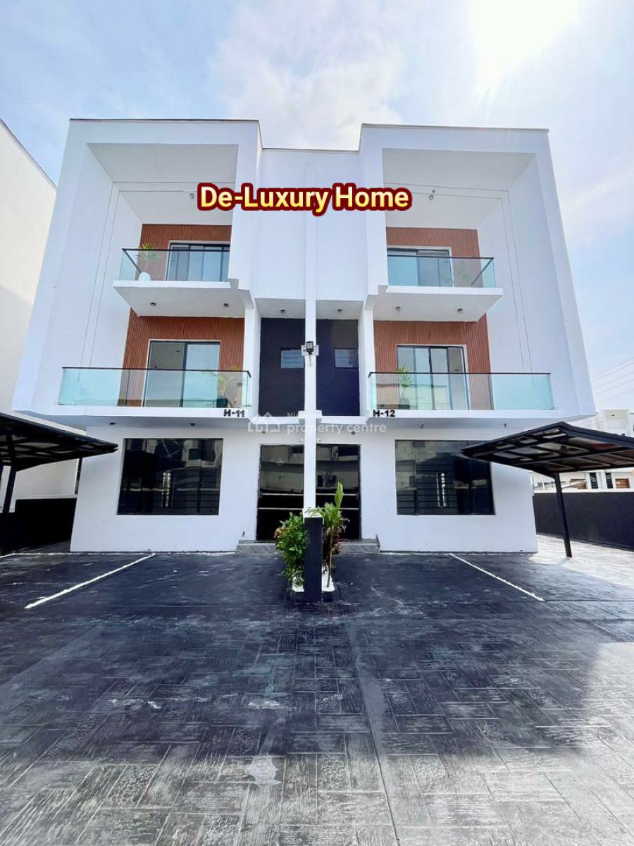 Beautiful 4 Bedroom Semi-detached Duplex with Bq., Orchid Road, Lekki, Lagos, Semi-detached Duplex for Sale