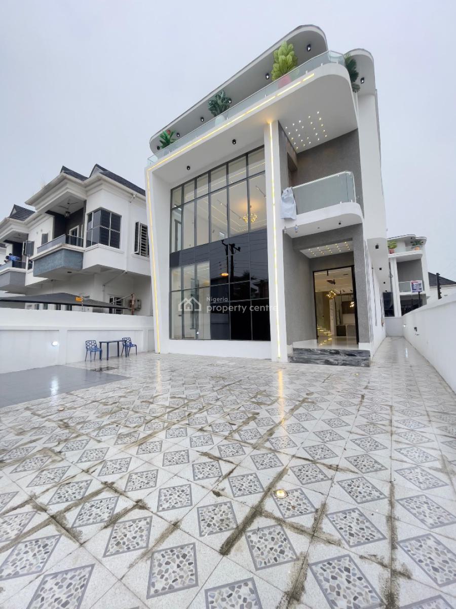 5bedroom Fully Detached Duplex with Swimming  Pool &bq, Chevron, Lekki, Lagos, Detached Duplex for Sale