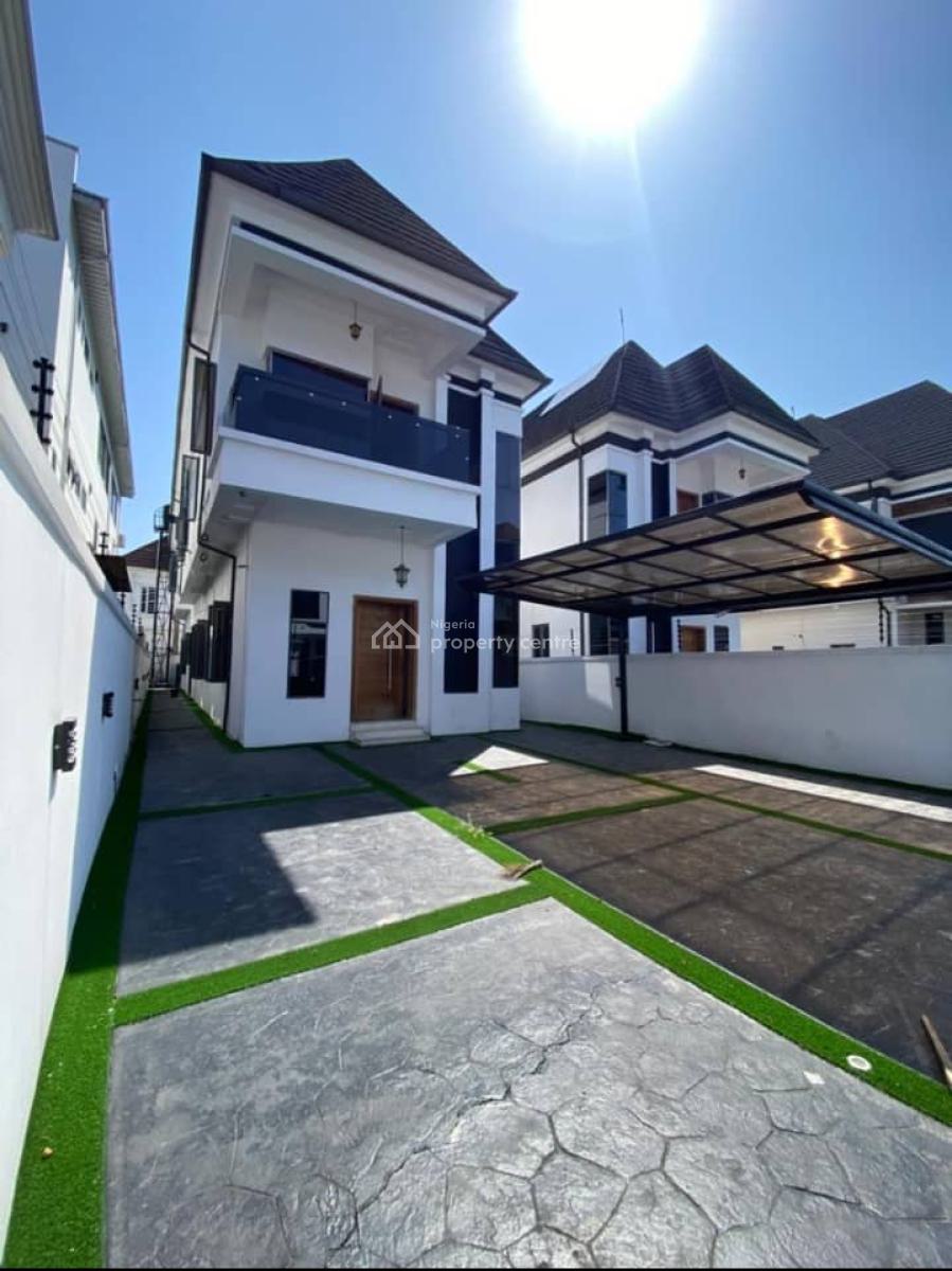 5 Bedroom Fully Detached Duplex with Bq and Ample Parking Space, Chevron Alternative, Lekki, Lagos, Detached Duplex for Sale