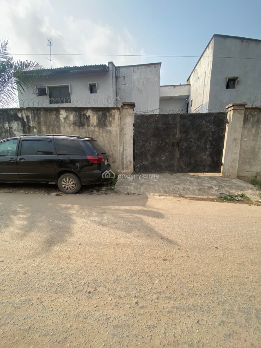 Commercial 4 Bedroom Duplex with 2 Bedroom Flat on a Corner Piece, Directly on Okota Road, Isolo, Lagos, Office Space for Sale