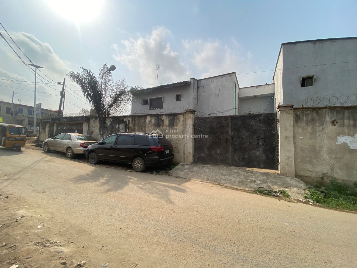 Commercial 4 Bedroom Duplex with 2 Bedroom Flat on a Corner Piece, Directly on Okota Road, Isolo, Lagos, Office Space for Sale