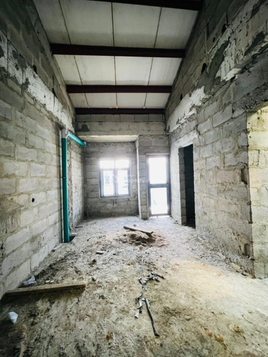 Lovely Built 4 Bedroom Terrace Duplex (carcass), Gbagada, Lagos, Terraced Duplex for Sale