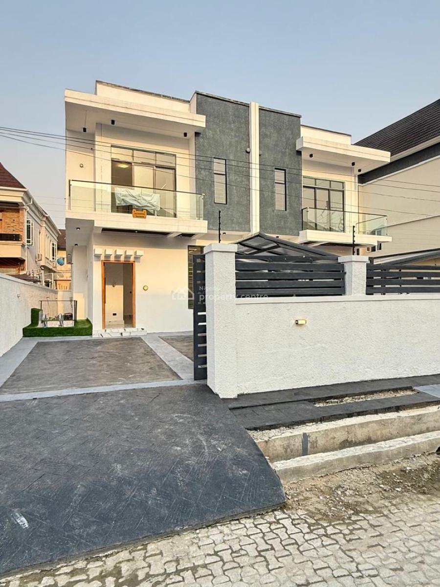 4 Bedroom Semi Detached Duplex with Swimming Pool& Bq, Ikota, Lekki, Lagos, Semi-detached Duplex for Sale
