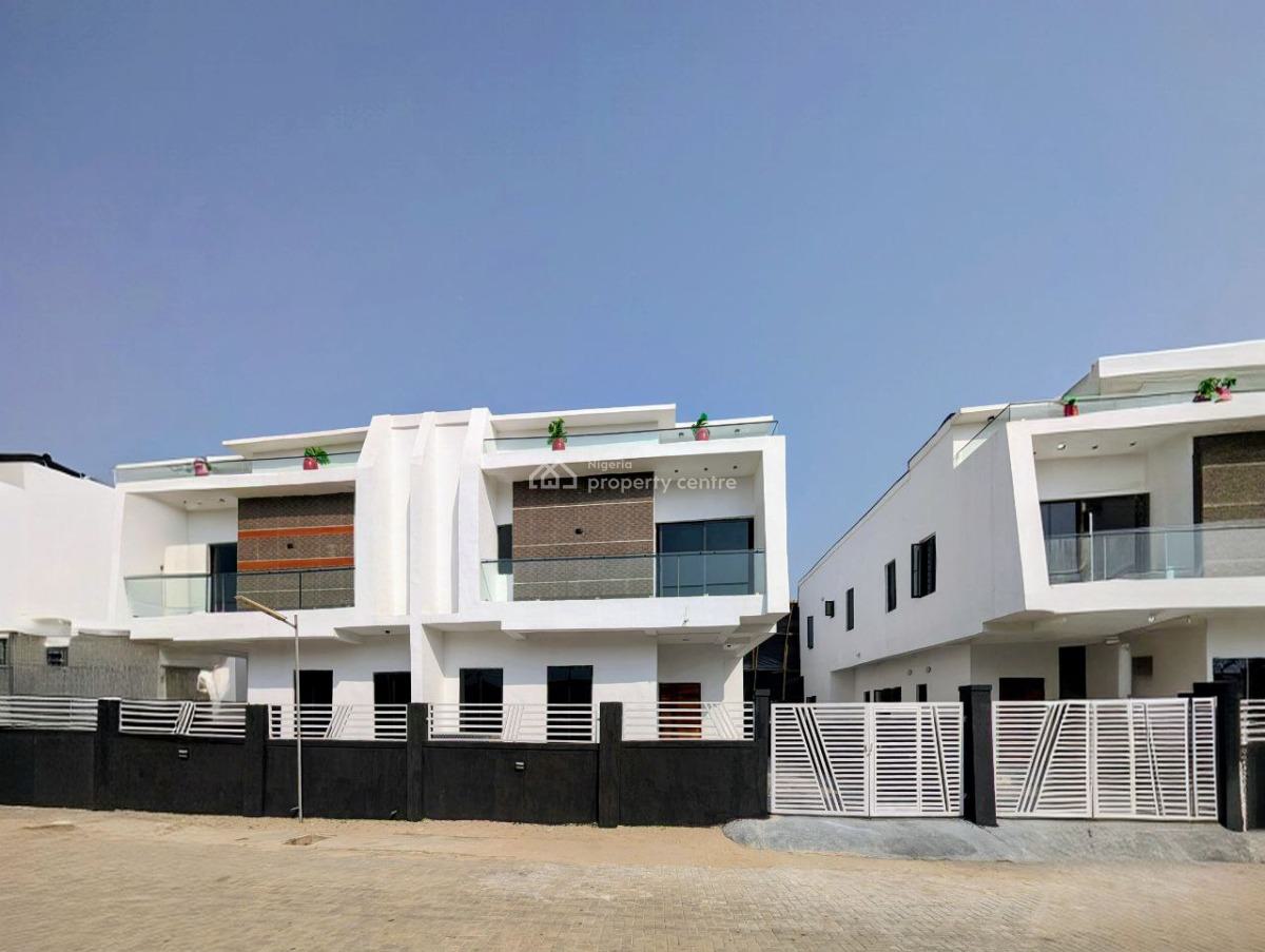 4 Bed Semi Detached Duplex with Bq in a Gated Estate, Lekki Atlantic Gardens Estate, Abraham Adesanya, Ajah, Lagos, Semi-detached Duplex for Sale