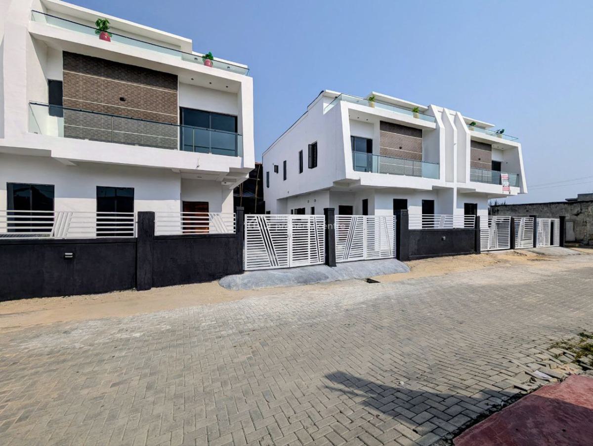 4 Bed Semi Detached Duplex with Bq in a Gated Estate, Lekki Atlantic Gardens Estate, Abraham Adesanya, Ajah, Lagos, Semi-detached Duplex for Sale
