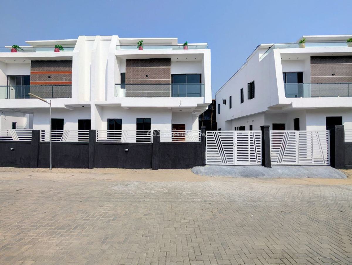 4 Bed Semi Detached Duplex with Bq in a Gated Estate, Lekki Atlantic Gardens Estate, Abraham Adesanya, Ajah, Lagos, Semi-detached Duplex for Sale