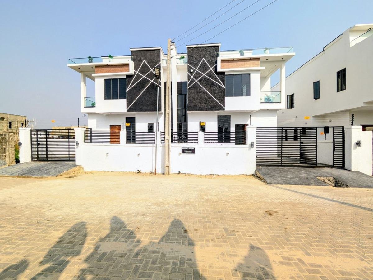 4 Bed Semi Detached Duplex with Bq - Governors Consent, Lekki Atlantic Gardens Estate, Abraham Adesanya, Ajah, Lagos, Semi-detached Duplex for Sale