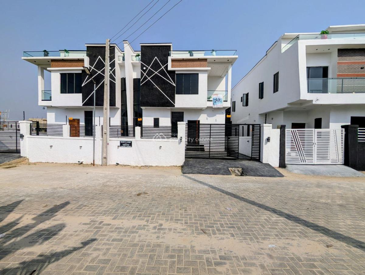 4 Bed Semi Detached Duplex with Bq - Governors Consent, Lekki Atlantic Gardens Estate, Abraham Adesanya, Ajah, Lagos, Semi-detached Duplex for Sale