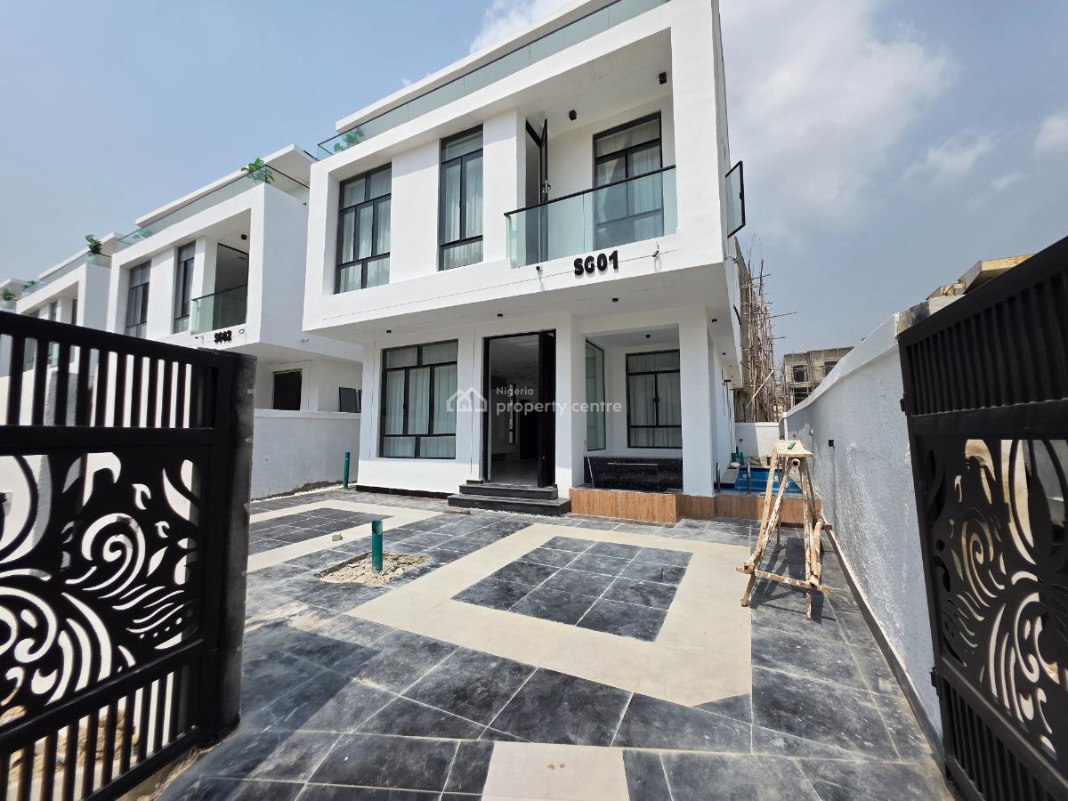 Brand New and Charming 5 Bedroom Detached Duplex with Bq, Chevron, Lekki, Lagos, Detached Duplex for Sale