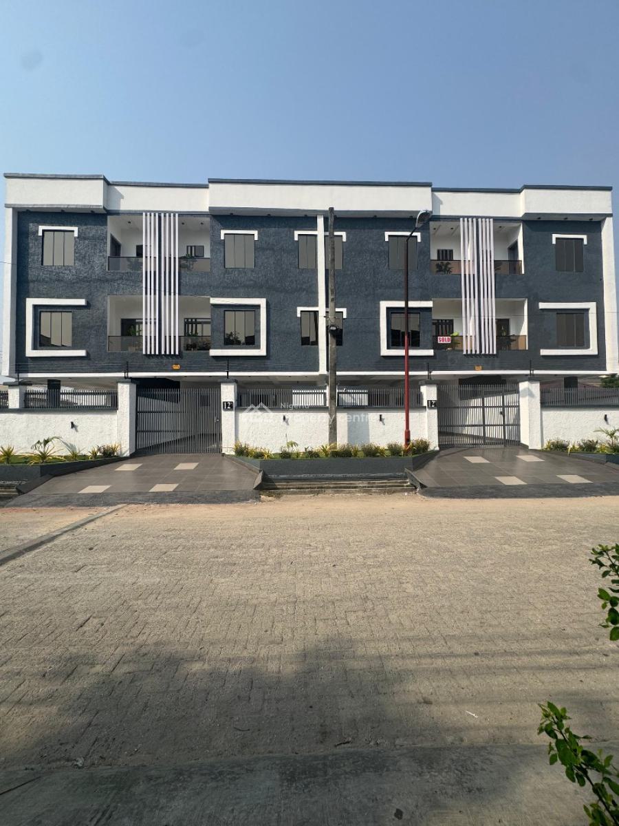 Newly Built 4 Bedroom Terrace Duplex with a Bq in a Well Secured Estate, Lekki Phase 1, Lekki, Lagos, Terraced Duplex for Sale