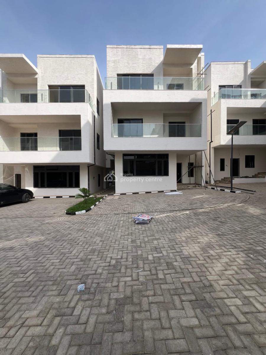 Luxury 5 Bedroom Terrace Duplex with Bq, Guzape District, Abuja, Terraced Duplex for Rent