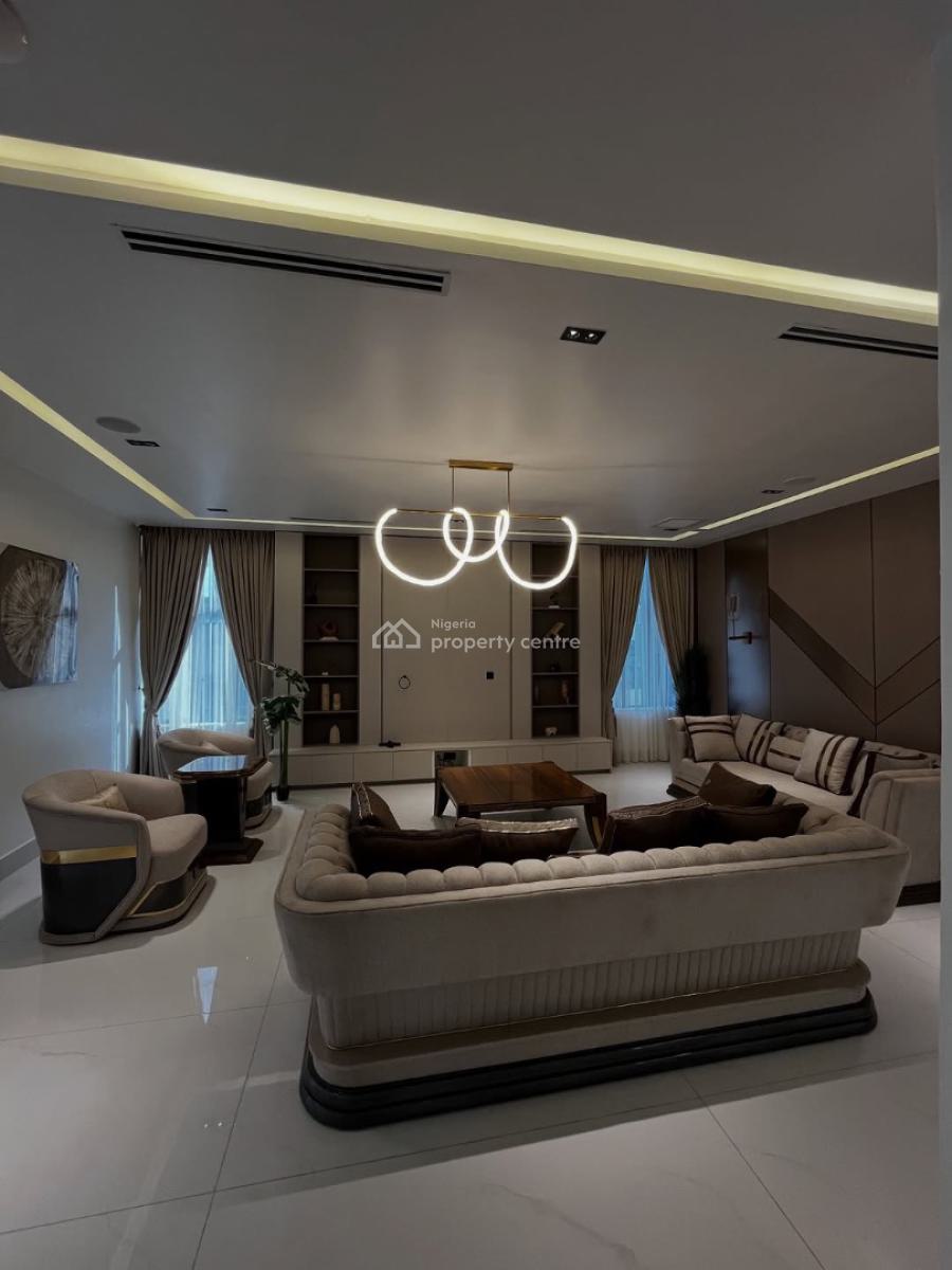 Luxury 6 Bedroom Detached Mansion with Elevator, Bq, Inverter, Kado, Abuja, Detached Duplex for Sale