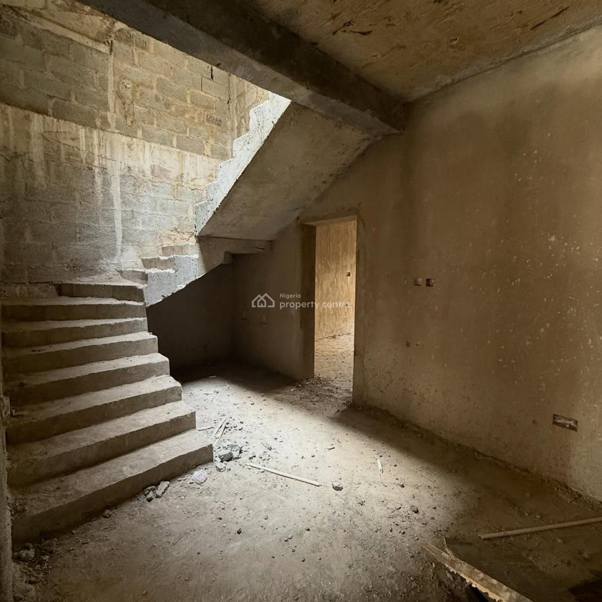 Semi Finished Spacious 5 Bedroom Terrace Duplex with Bq, Gudu, Abuja, Terraced Duplex for Sale