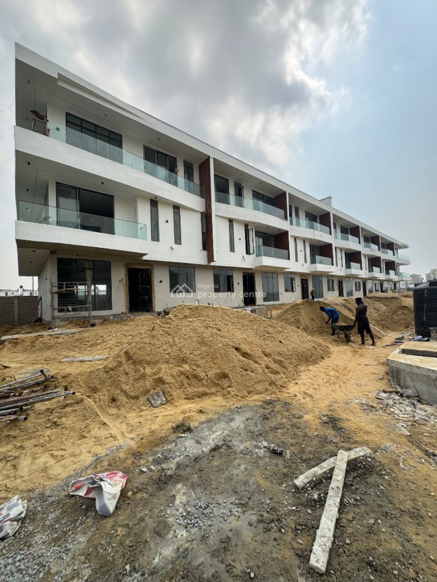 Newly Built 5 Bedroom Terraced Duplex with a Bq and a Pool in an Estate, Lekki Phase 1, Lekki, Lagos, Terraced Duplex for Sale