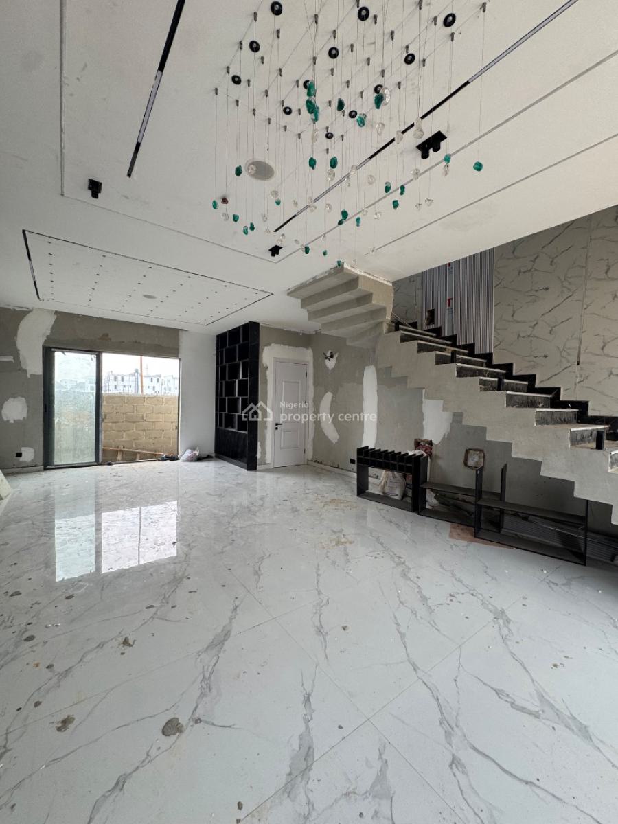 Newly Built 5 Bedroom Terraced Duplex with a Bq and a Pool in an Estate, Lekki Phase 1, Lekki, Lagos, Terraced Duplex for Sale