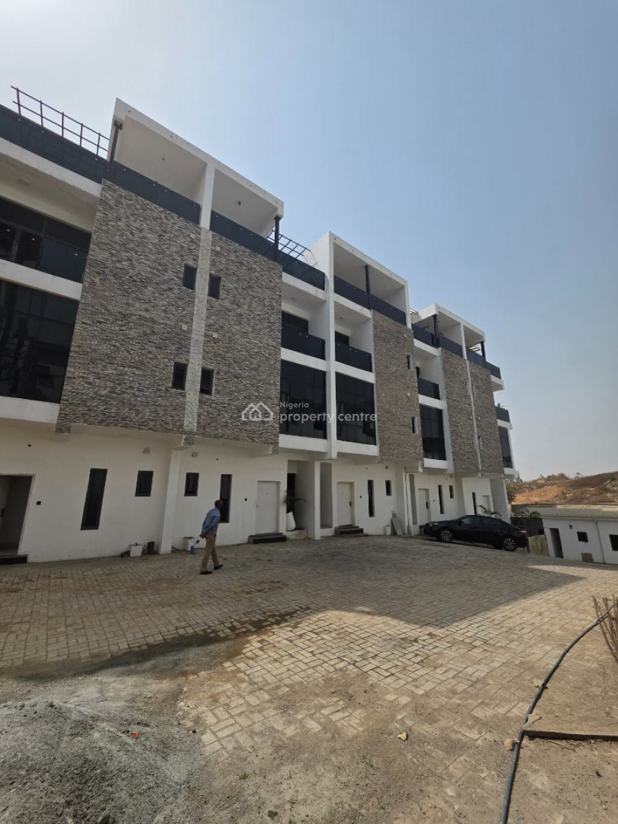 Massive 5 Bedroom Terrace Duplex with Bq, Guzape District, Abuja, Terraced Duplex for Sale