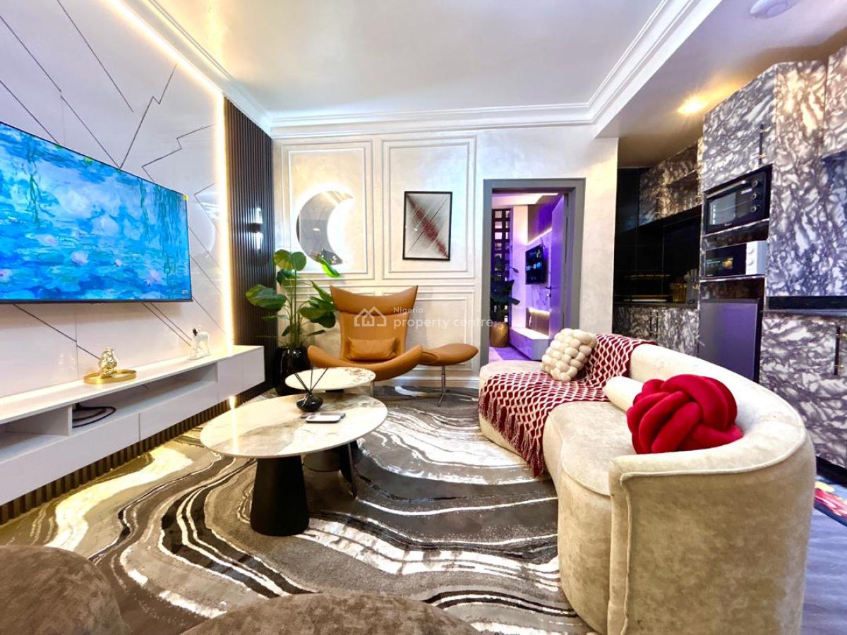 Cozy Two Bedroom City View Apartment with 2 Balconies, Ps5, Swimming Pool, Lekki Phase 1, Lekki, Lagos, Flat / Apartment Short Let