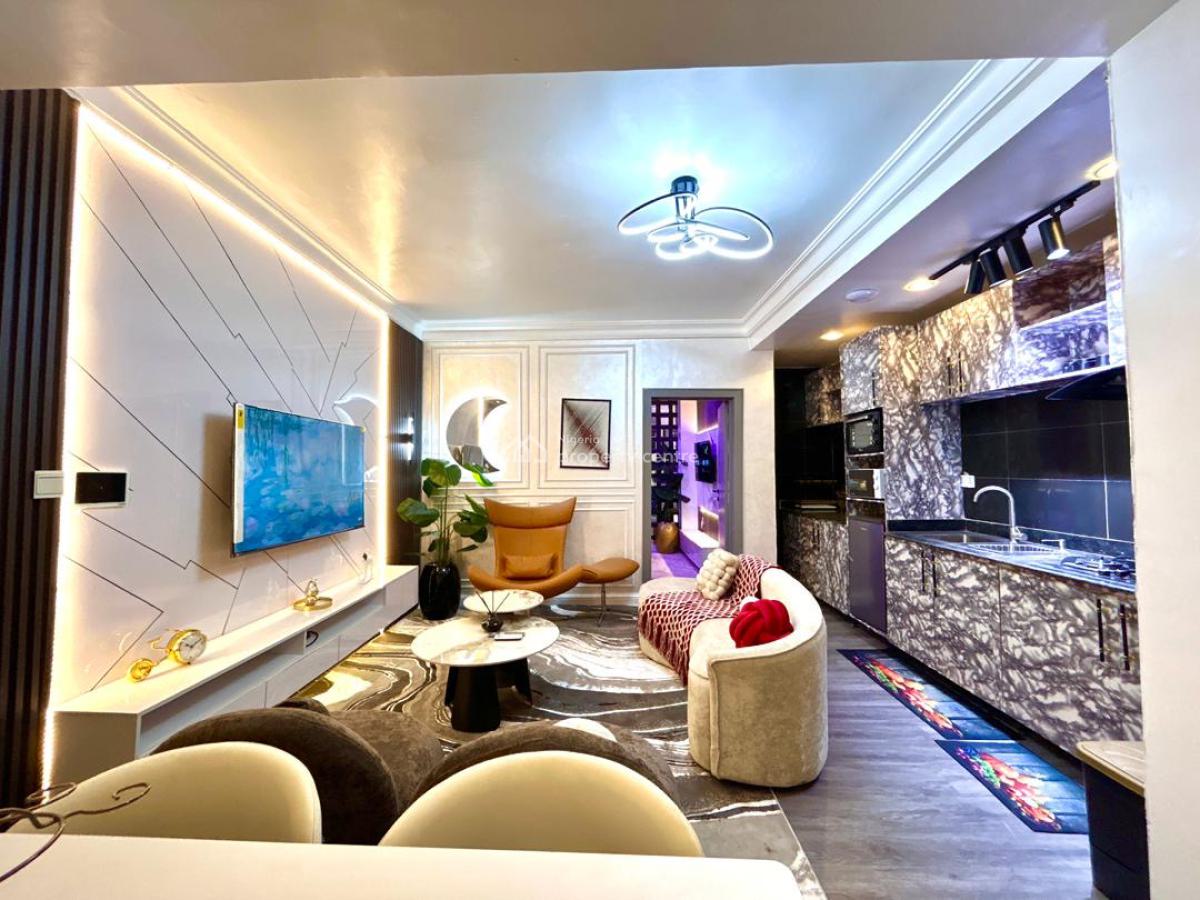 Cozy Two Bedroom City View Apartment with 2 Balconies, Ps5, Swimming Pool, Lekki Phase 1, Lekki, Lagos, Flat / Apartment Short Let