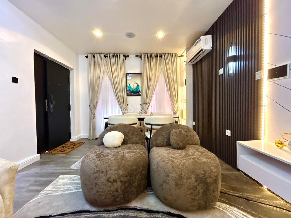 Cozy Two Bedroom City View Apartment with 2 Balconies, Ps5, Swimming Pool, Lekki Phase 1, Lekki, Lagos, Flat / Apartment Short Let