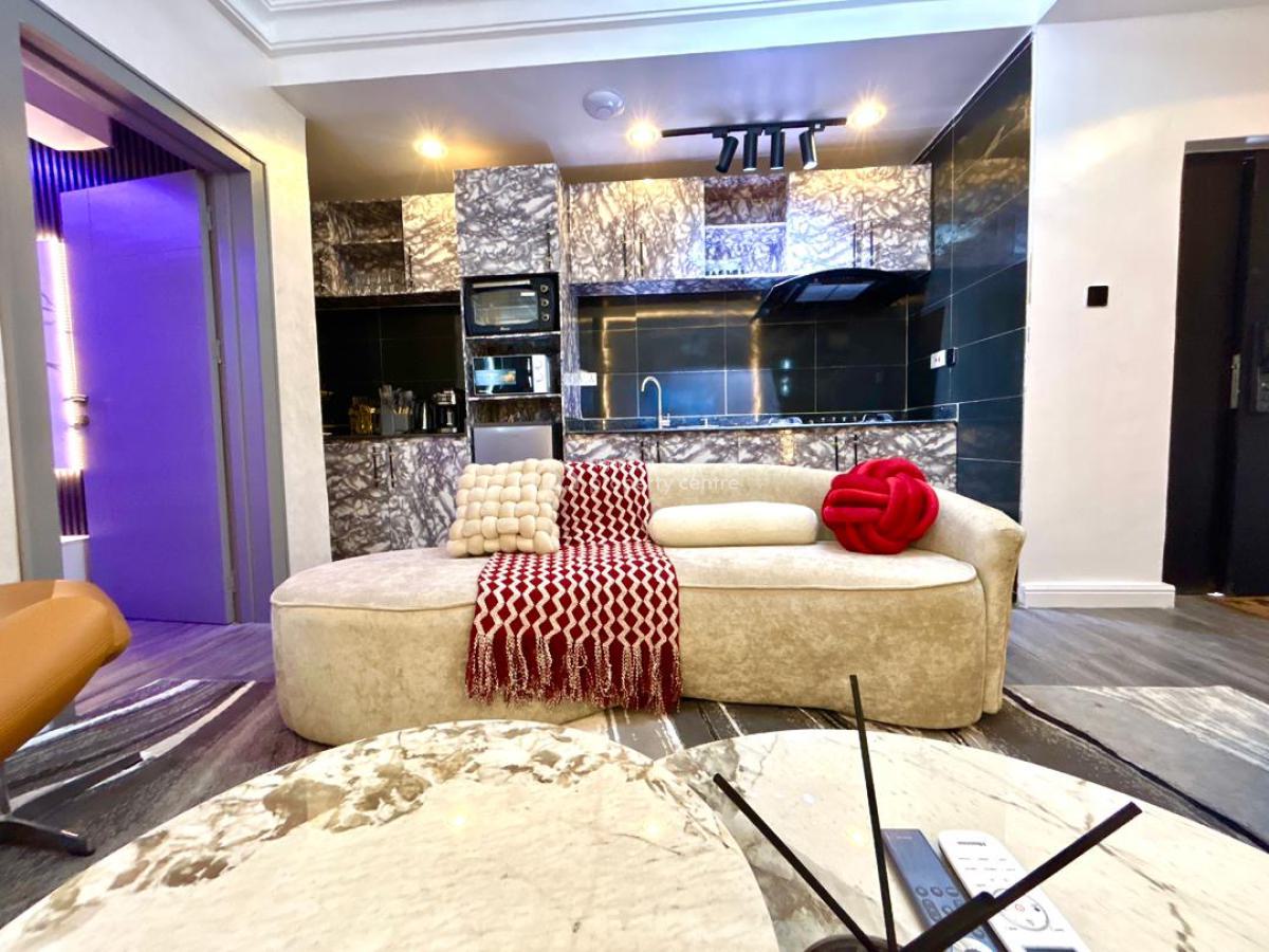 Cozy Two Bedroom City View Apartment with 2 Balconies, Ps5, Swimming Pool, Lekki Phase 1, Lekki, Lagos, Flat / Apartment Short Let